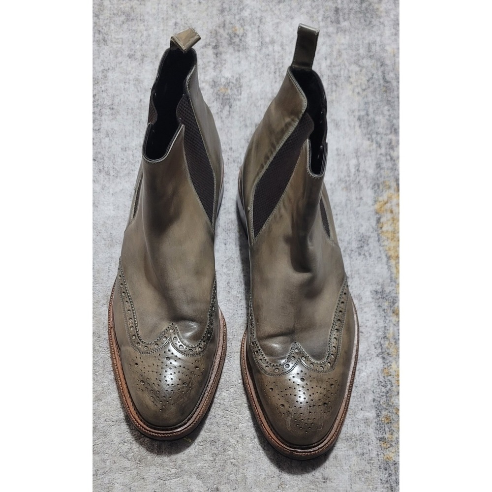 Harris 1913 Men's Taupe Antique Leather Chelsea Ankle‎ Boots Size 11